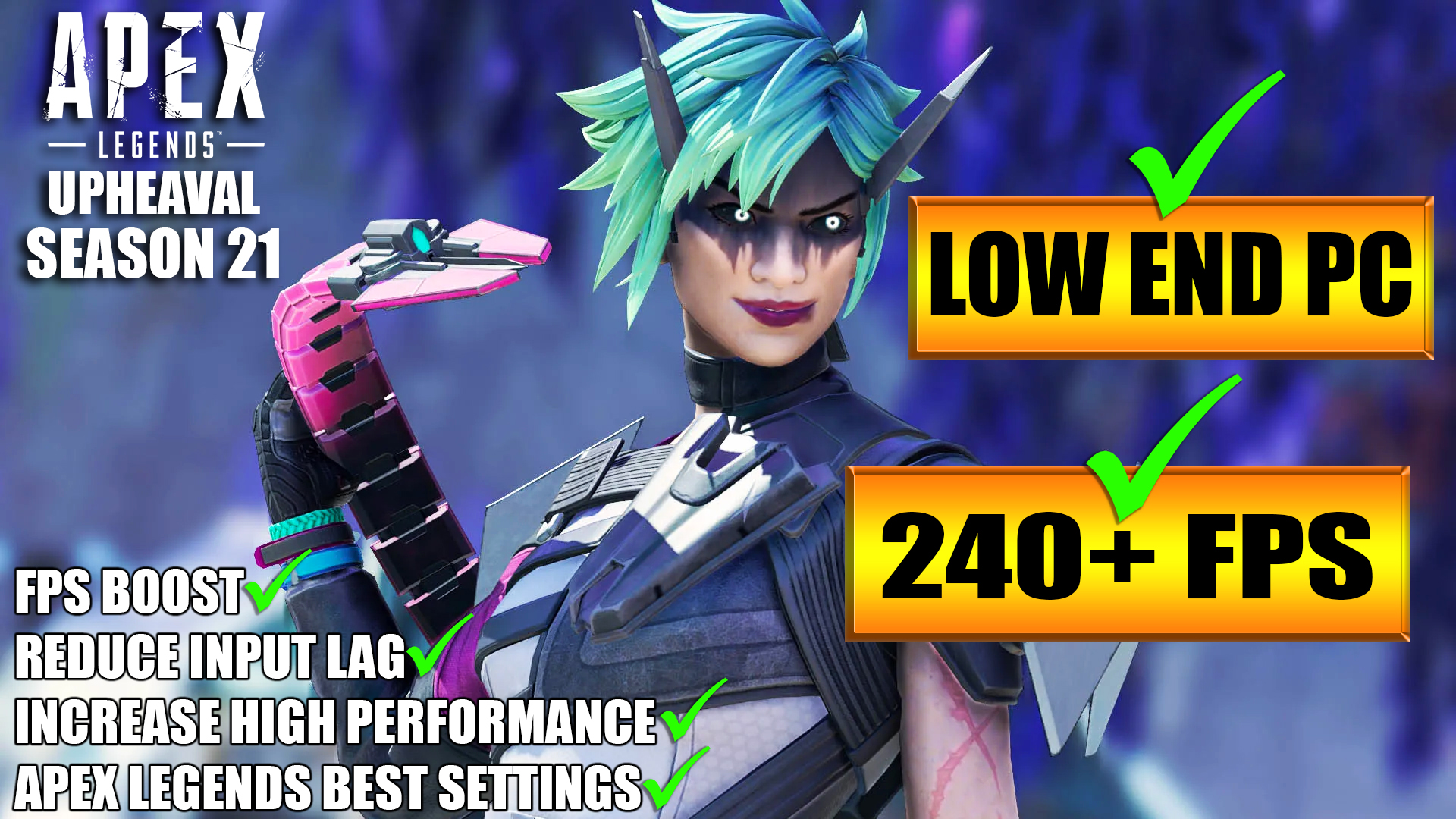 APEX LEGENDS SEASON 21: Low End Pc increase performance / FPS with any setup! Best Settings 2024