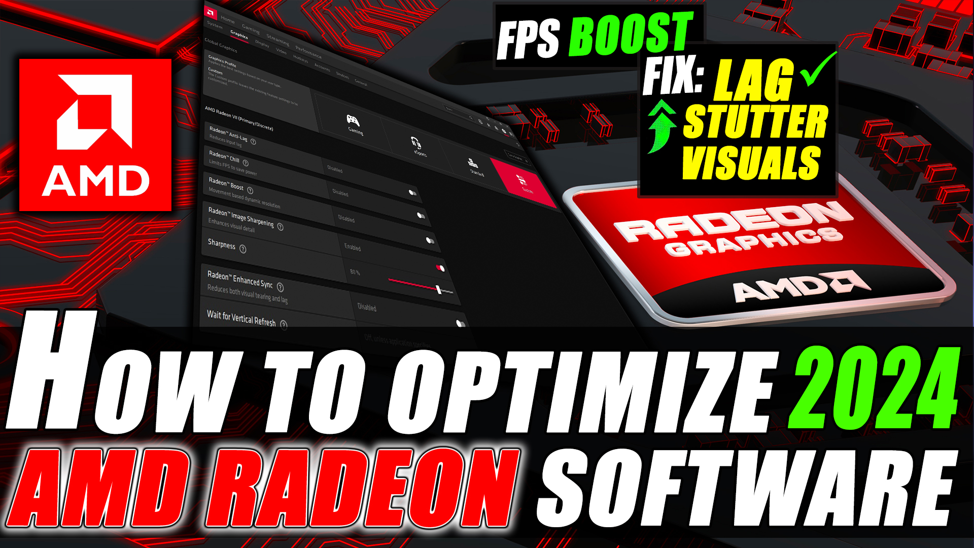 How to Optimize AMD Radeon Settings For GAMING & Performance The BEST SETTINGS GUIDE 2024