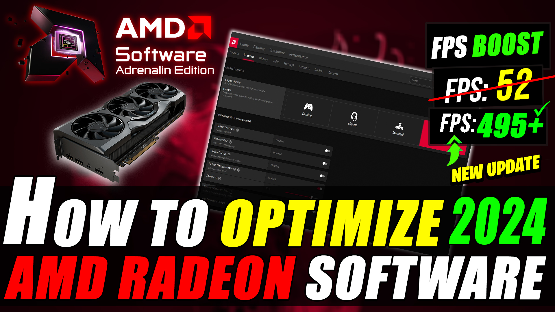 ? How to Optimize AMD Radeon Settings For GAMING & Performance The Ultimate GUIDE 2024 Adrenaline ?